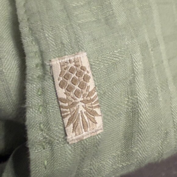 Tommy Bahama 100% Linen Green Short Sleeve Shirt – Size XL - Picture 13 of 13